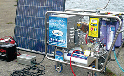 ソーラーパネルで電源を確保可能。